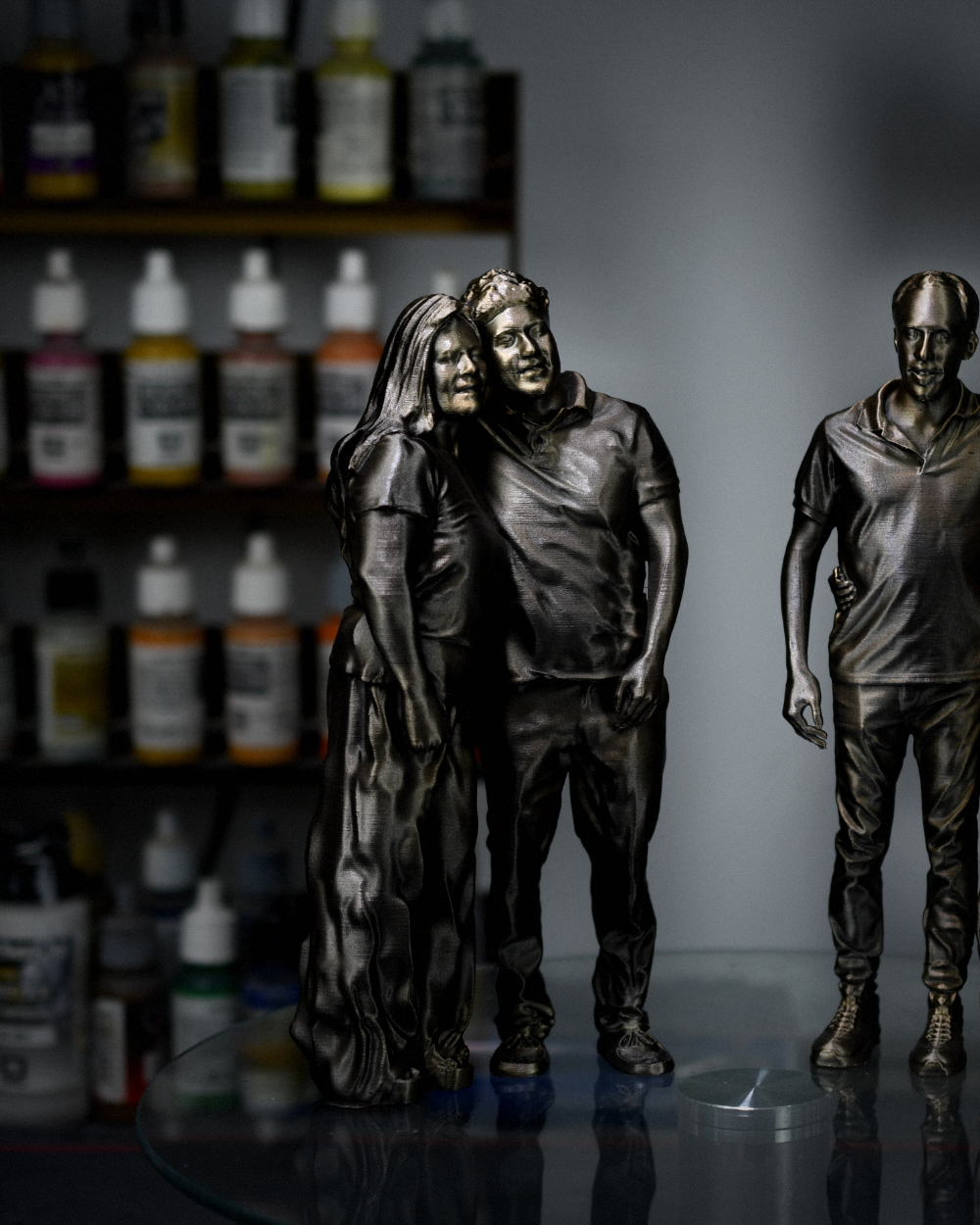 Figuras 3D de personas escaneadas e impresas